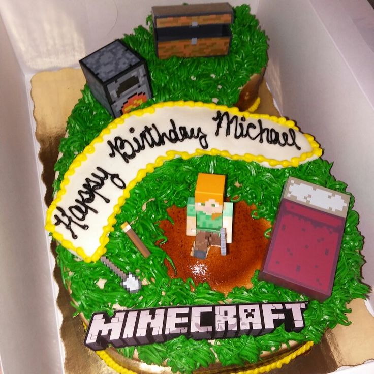 After failing at finding somewhere that made Minecraft themed cakes I ...