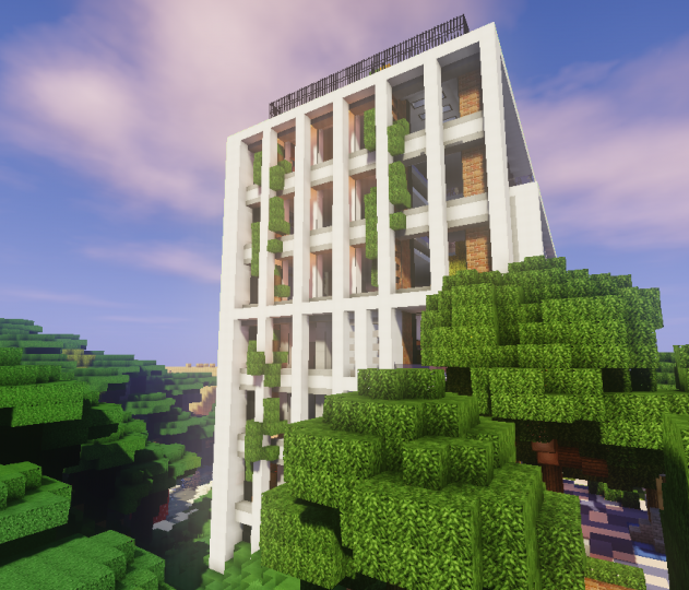 An office building for a server Minecraft Project