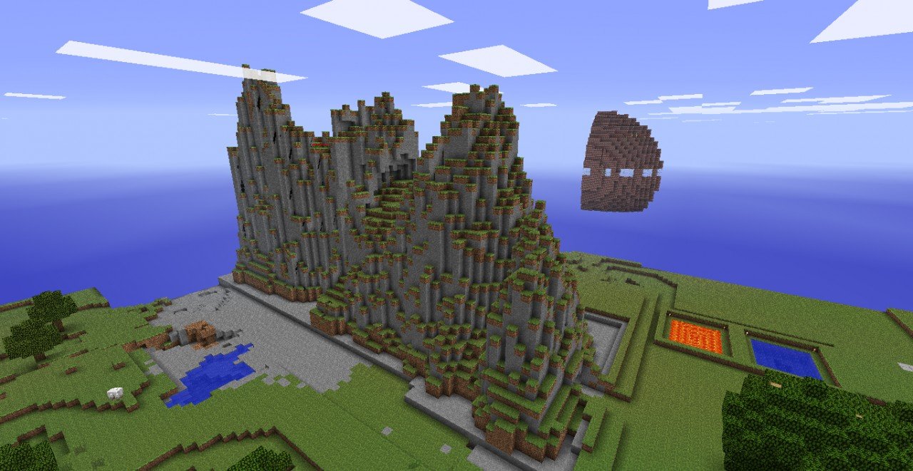 Building a MOUNTAIN Minecraft Map