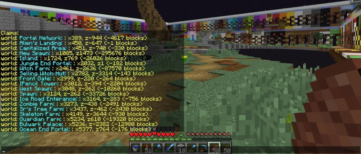 Claim Names for GriefPrevention  Liberty Minecraft