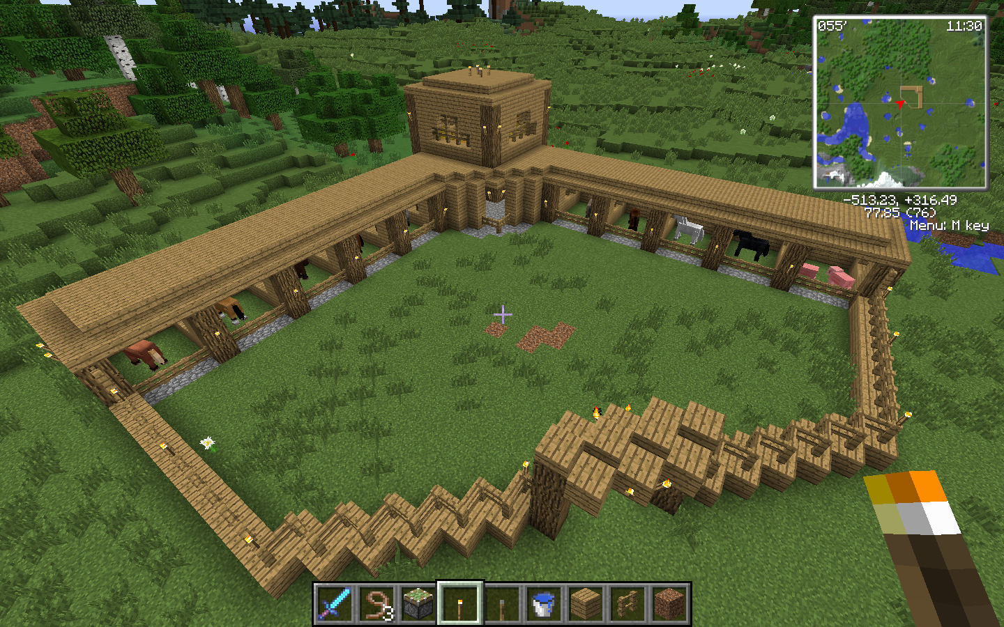 Cool Minecraft Horse Stable