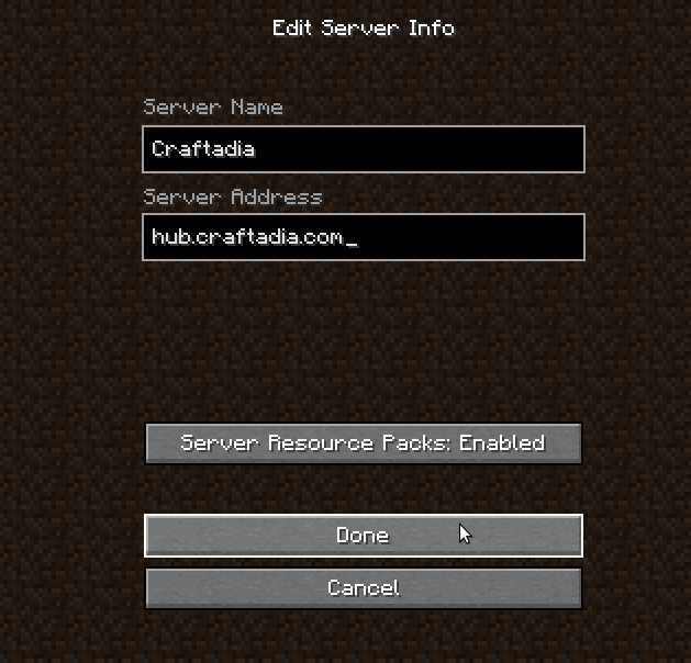 Craftadia Minecraft Server
