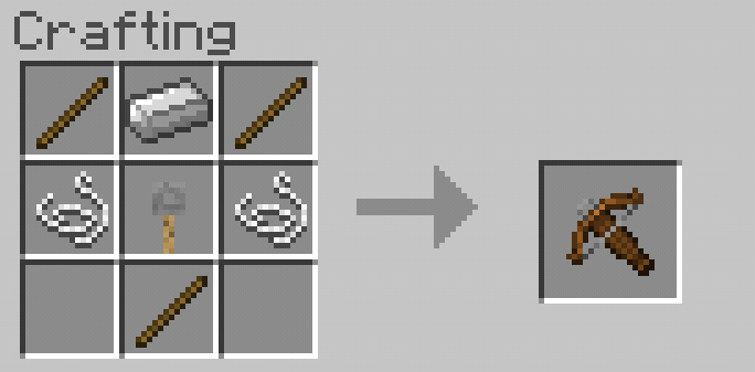Crossbow crafting recipe turn on "experimental gameplay ...