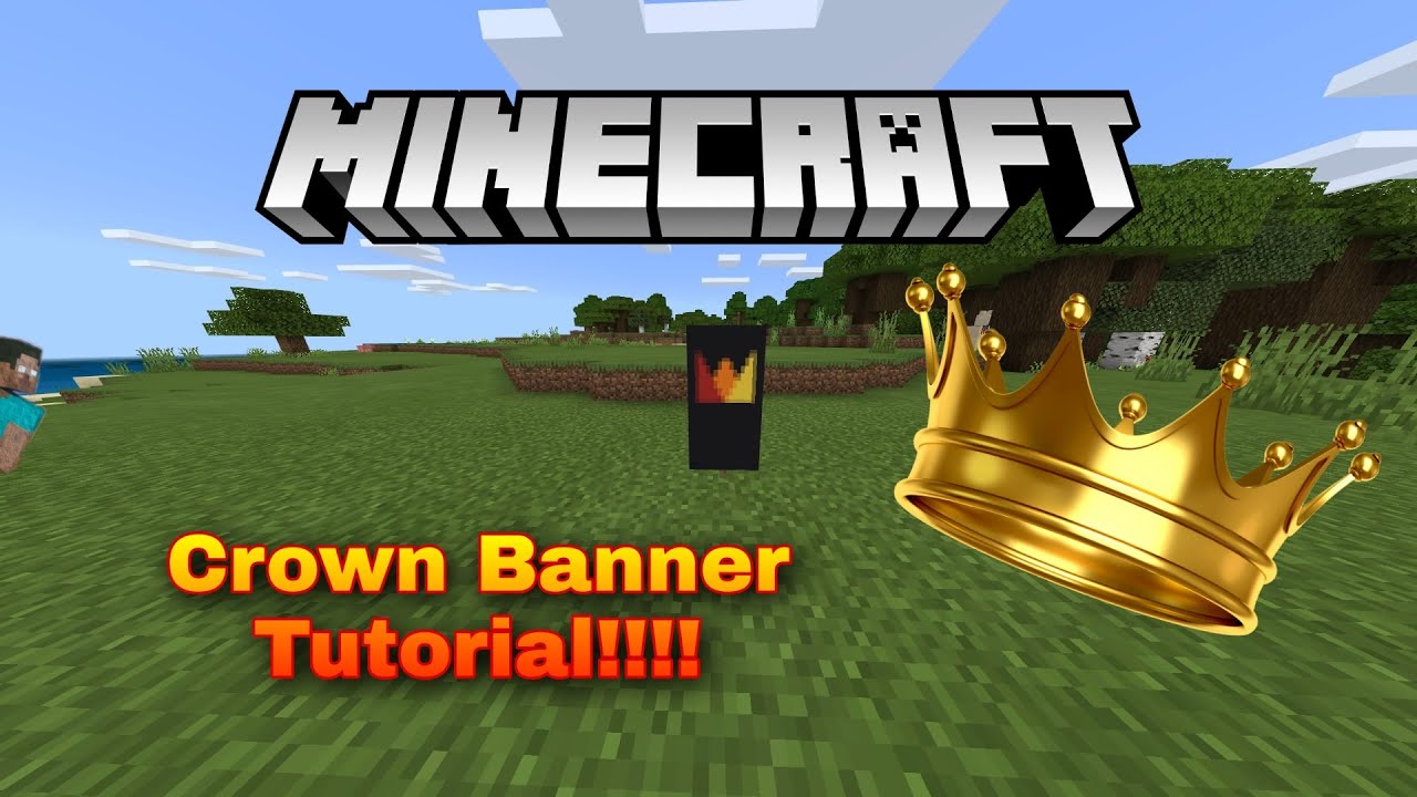 Crown Banner Tutorial!!!! Minecraft Tutorial!!!!