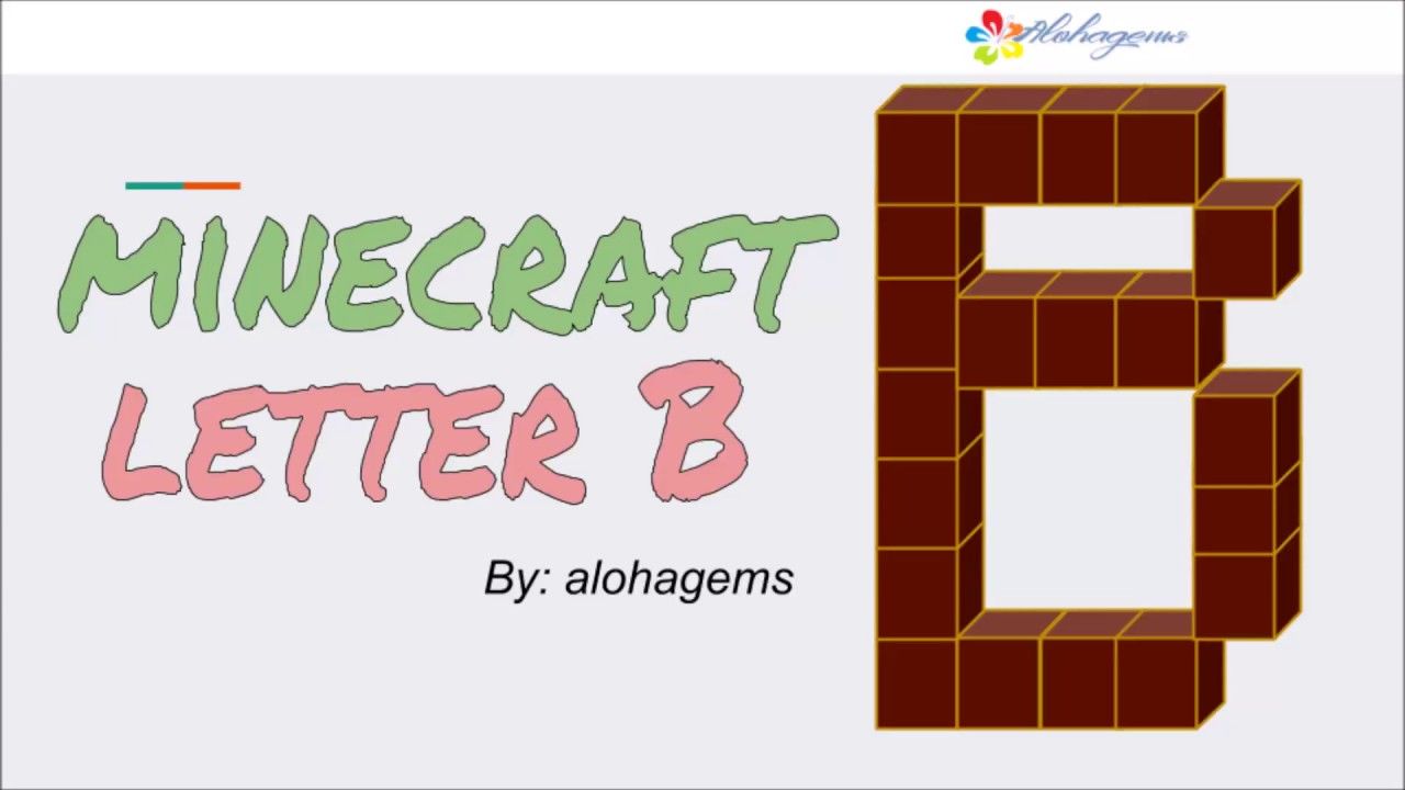 Draw Minecraft font dyi letter B in Google Slides