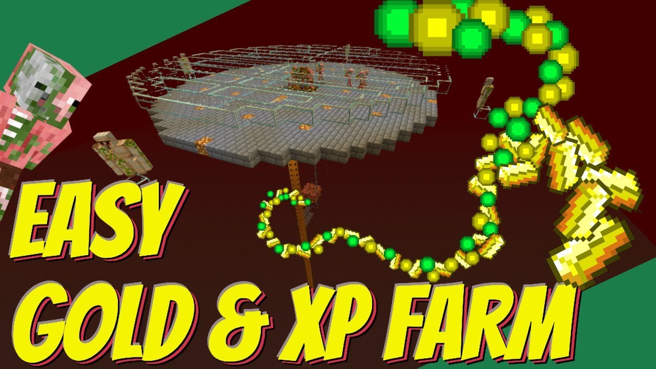 Easy Gold Farm: How to make a Gold Farm in Minecraft ...