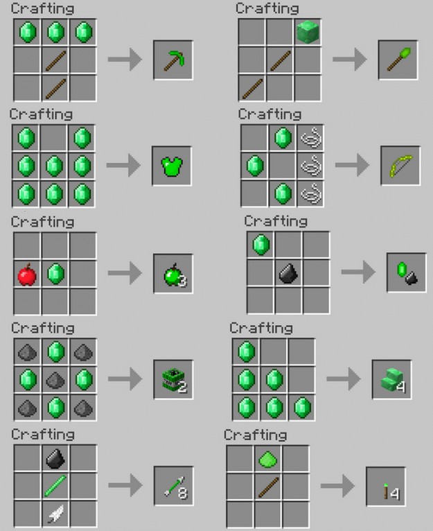 Emerald Mod for Minecraft 1.16/1.15.2