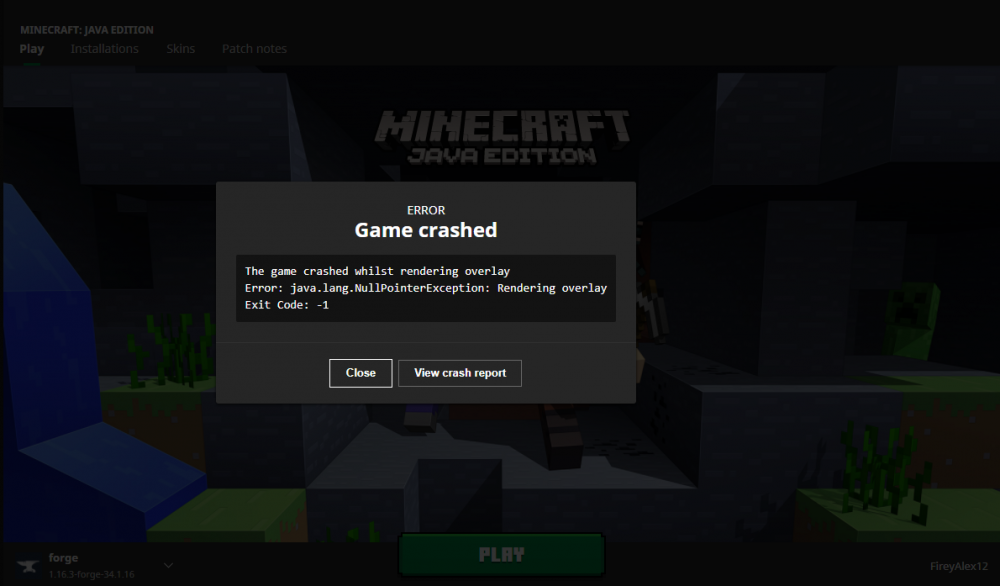 Game Crashes when started (1.16.3 Minecraft Java ...