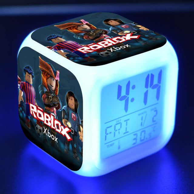 Game Minecraft Roblox Glow IN Dark Alarm Clock with LED Light Digital ...