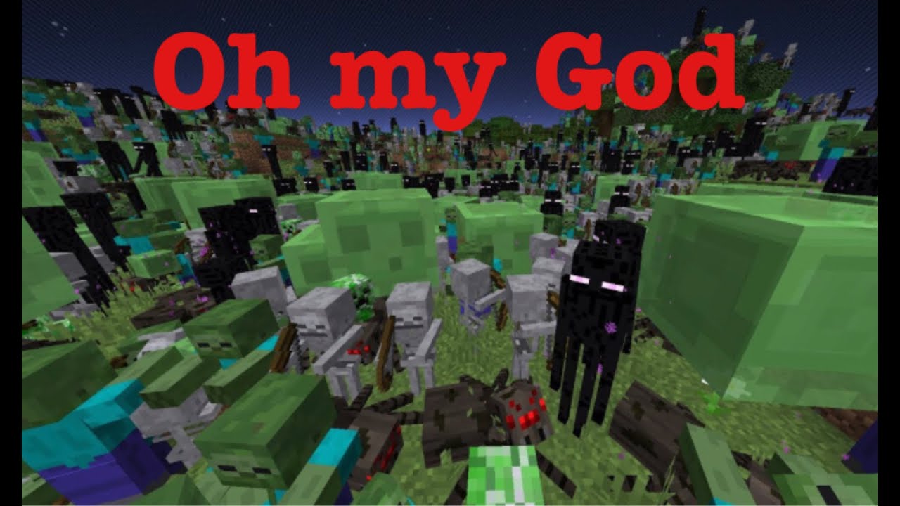 Hardcore Minecraft but there are too many Mobs