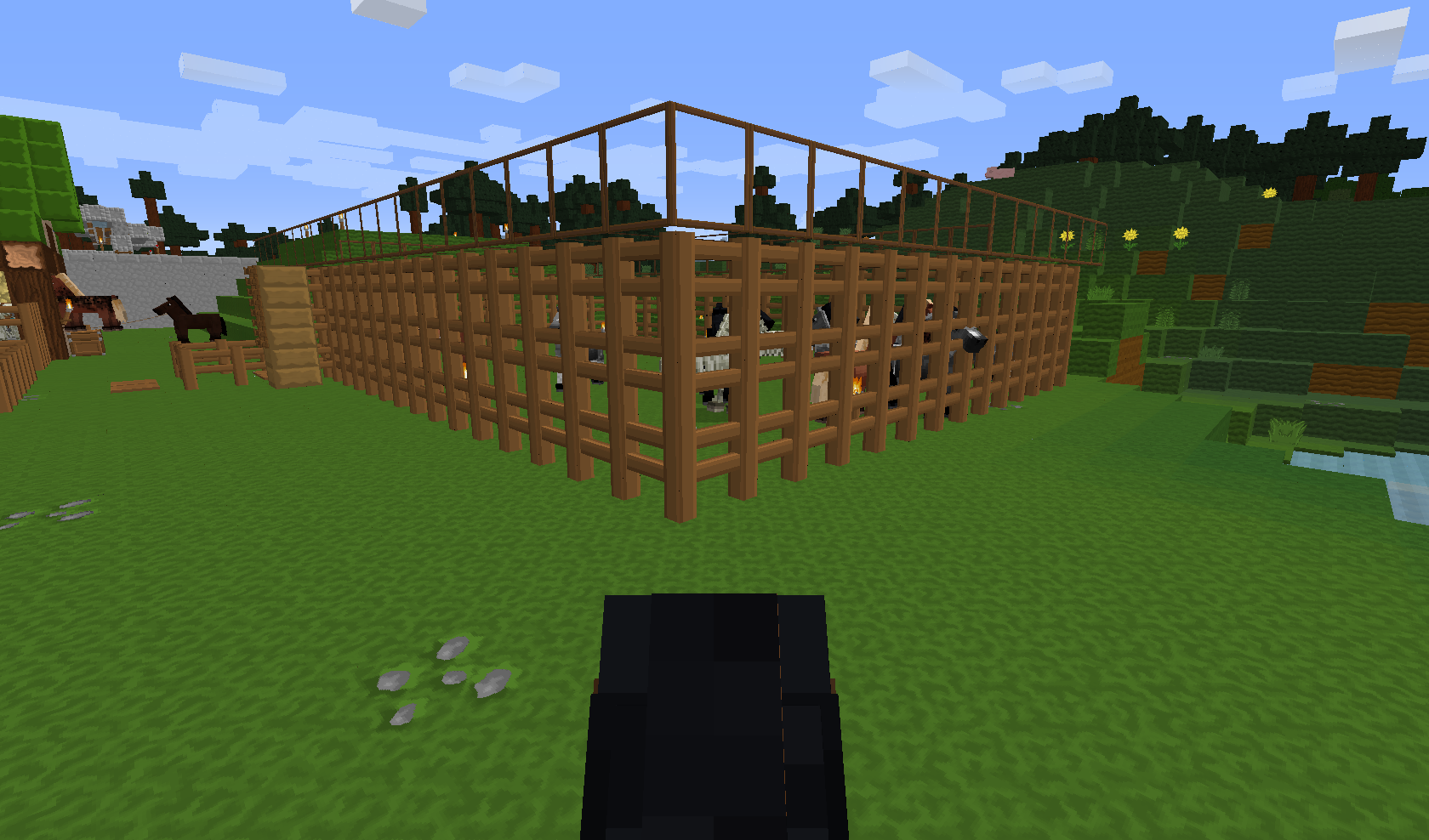 Horses keep escaping my fence. : Minecraft
