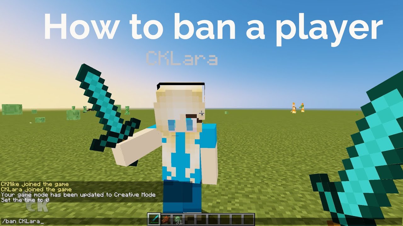 How to ban/unban a player in Minecraft