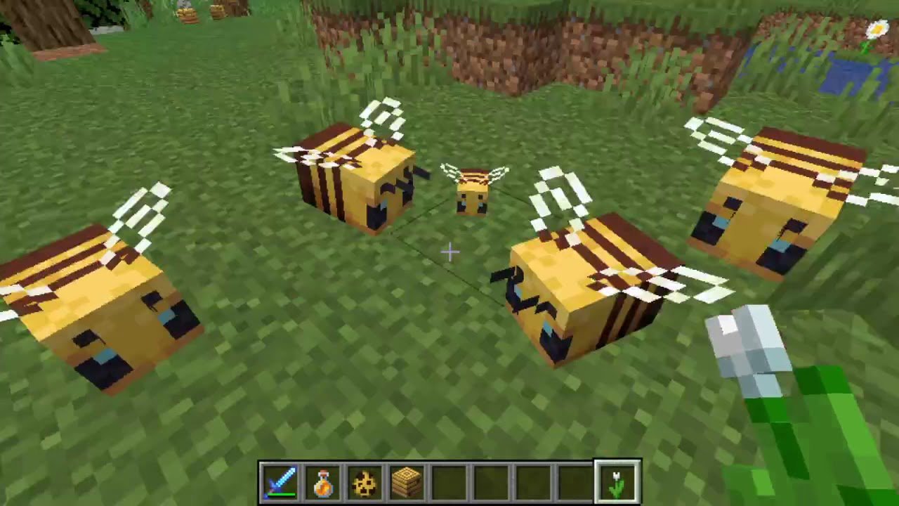 How to Breed and Tame Bees in Minecraft Update 1.15