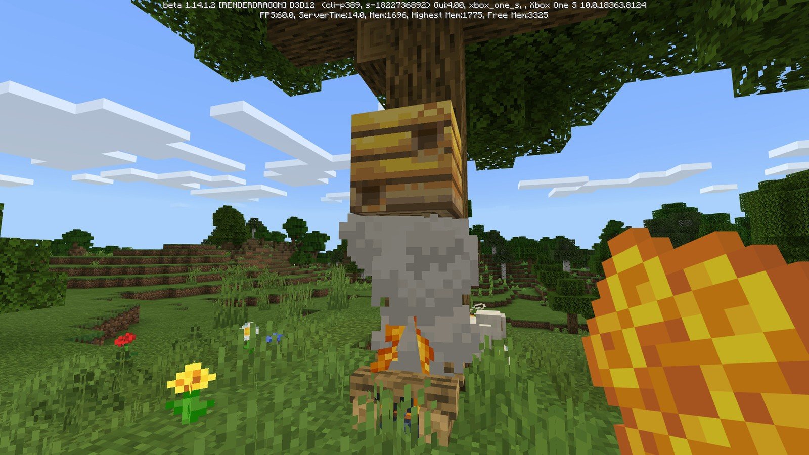 How To Build A Beehive In Minecraft