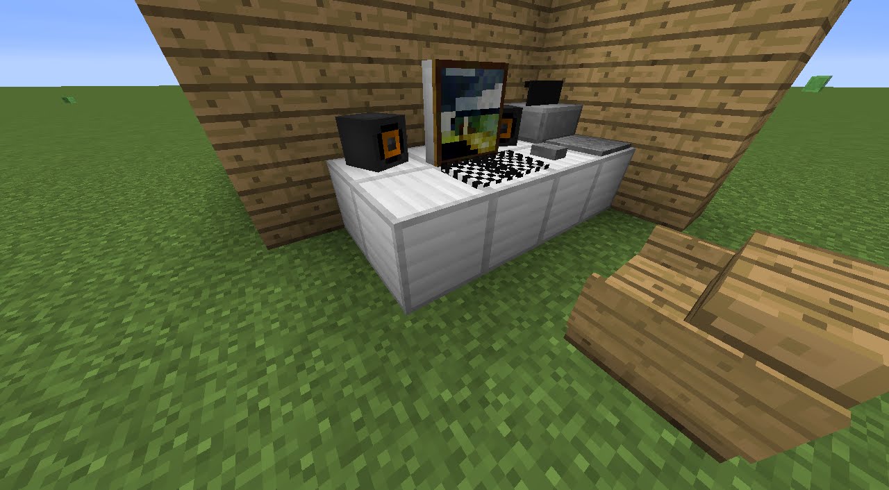 How to build a computer and printer in Minecraft