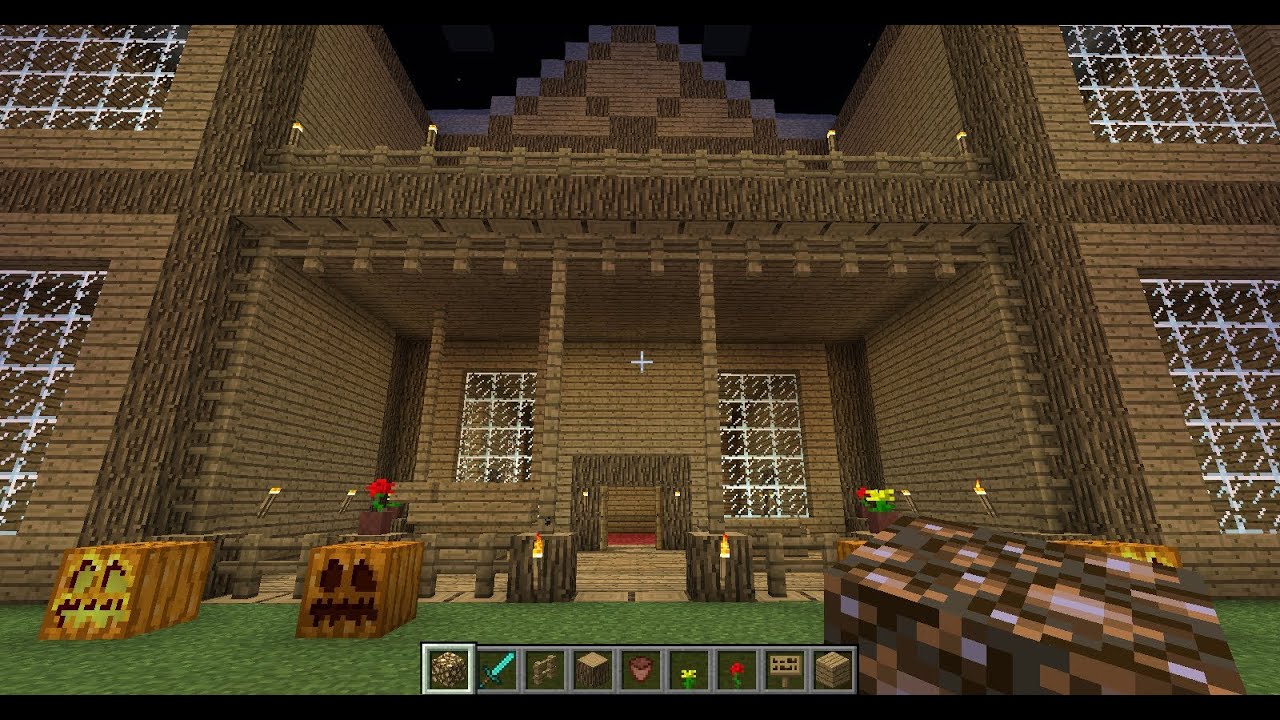 How to build a fancy house(mansion) in Minecraft