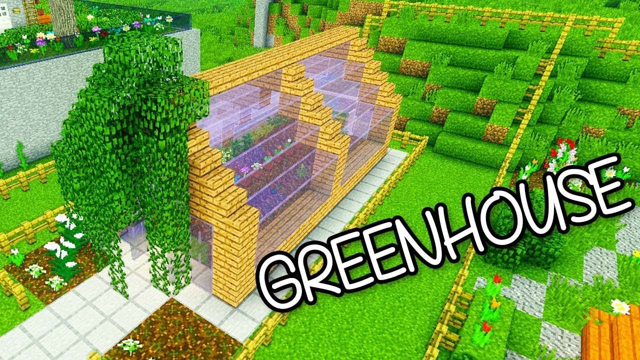 How to Build a Greenhouse Garden in Minecraft!
