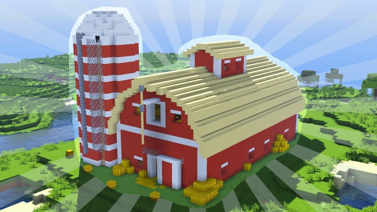 How To Build a Minecraft BARN (CREATIVE BUILDING) (With ...
