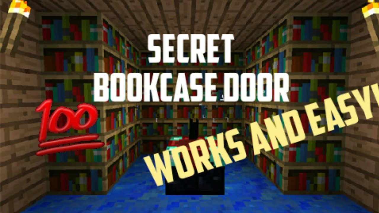 How to build secret bookshelf door in minecraft