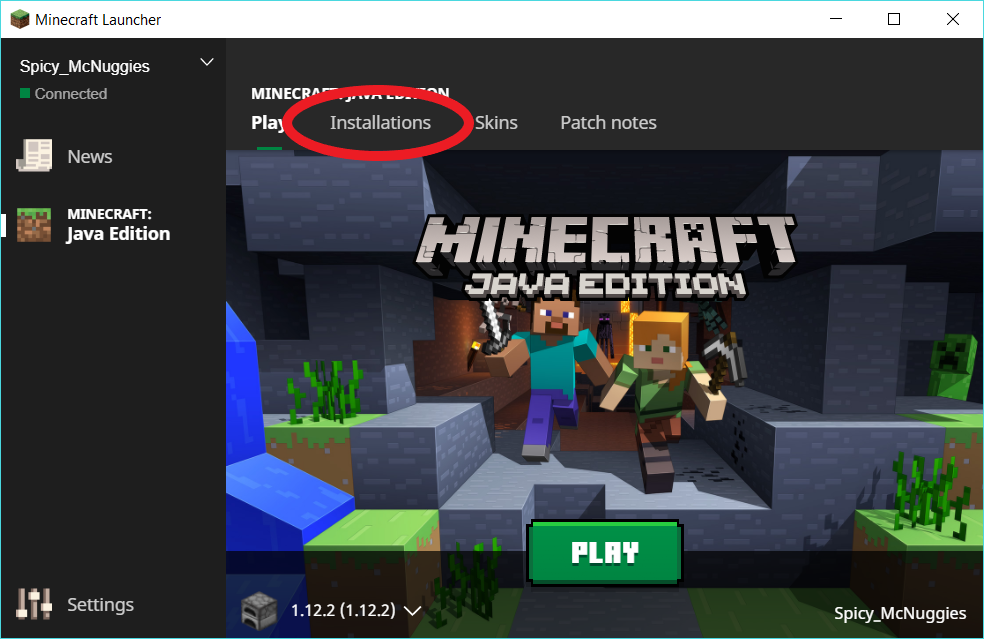 How to change Minecraft Versions