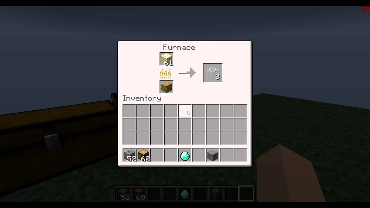 how to craft a glass pane minecraft
