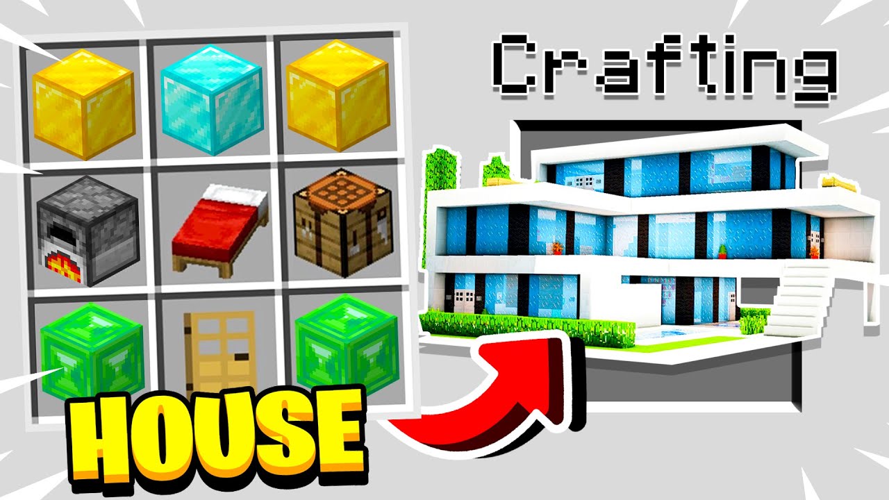 How to CRAFT a HOUSE in MINECRAFT!