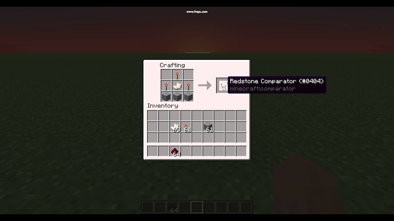 How to craft a redstone repeater and a comparator in ...