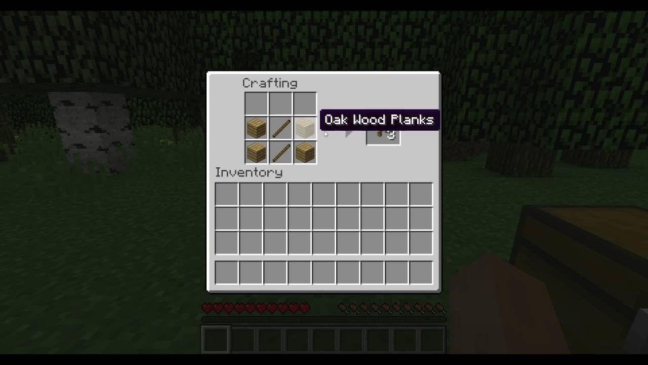 How to Craft an Oak Fence in Minecraft