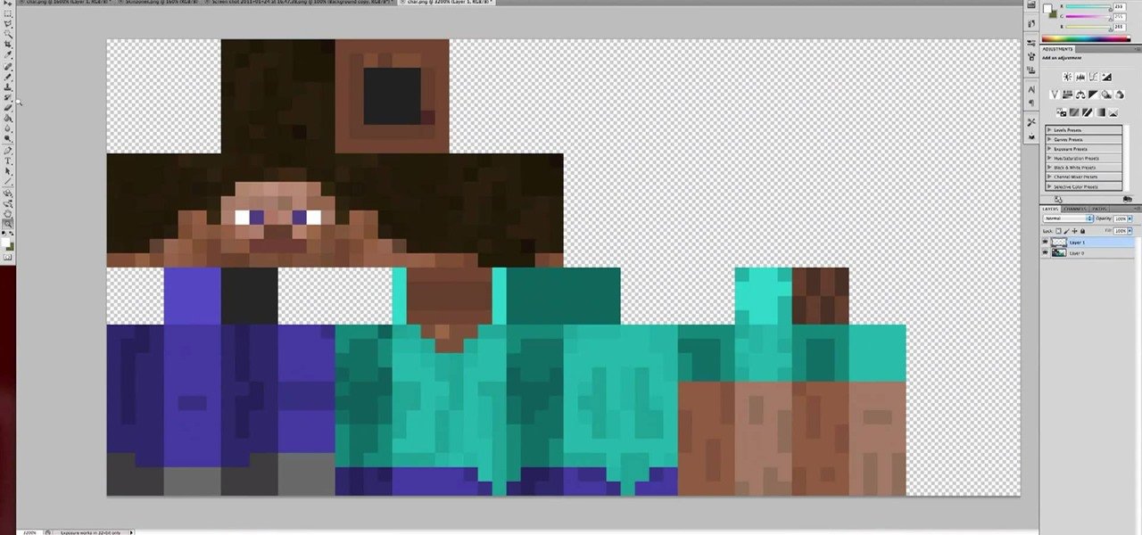How to Create your skins for your Minecraft character in Adobe ...