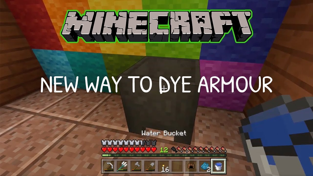 How to dye leather armor in Minecraft