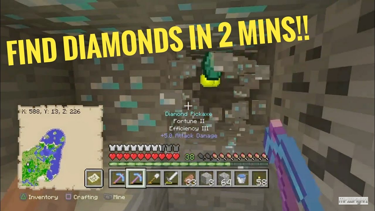 How To Find Diamonds In Minecraft Ps4