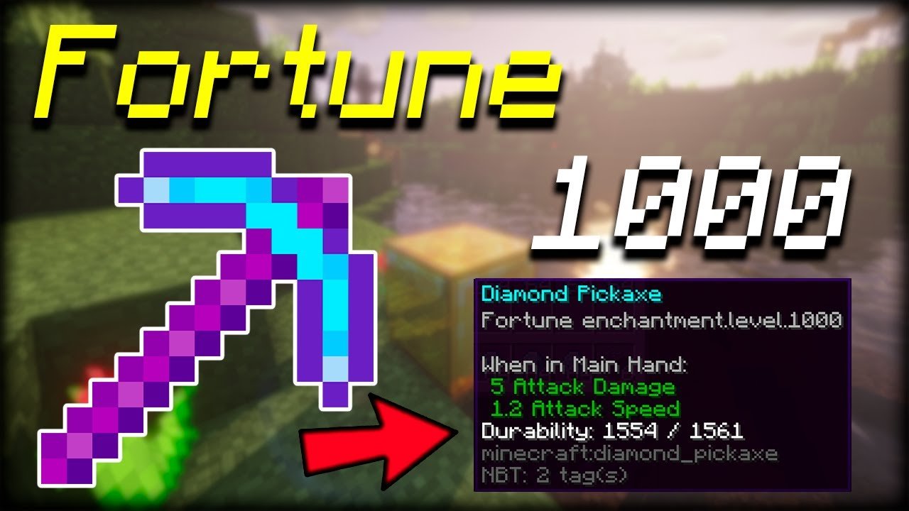 How To Get A Fortune 1,000 Pickaxe In Minecraft 1.16.5 ...