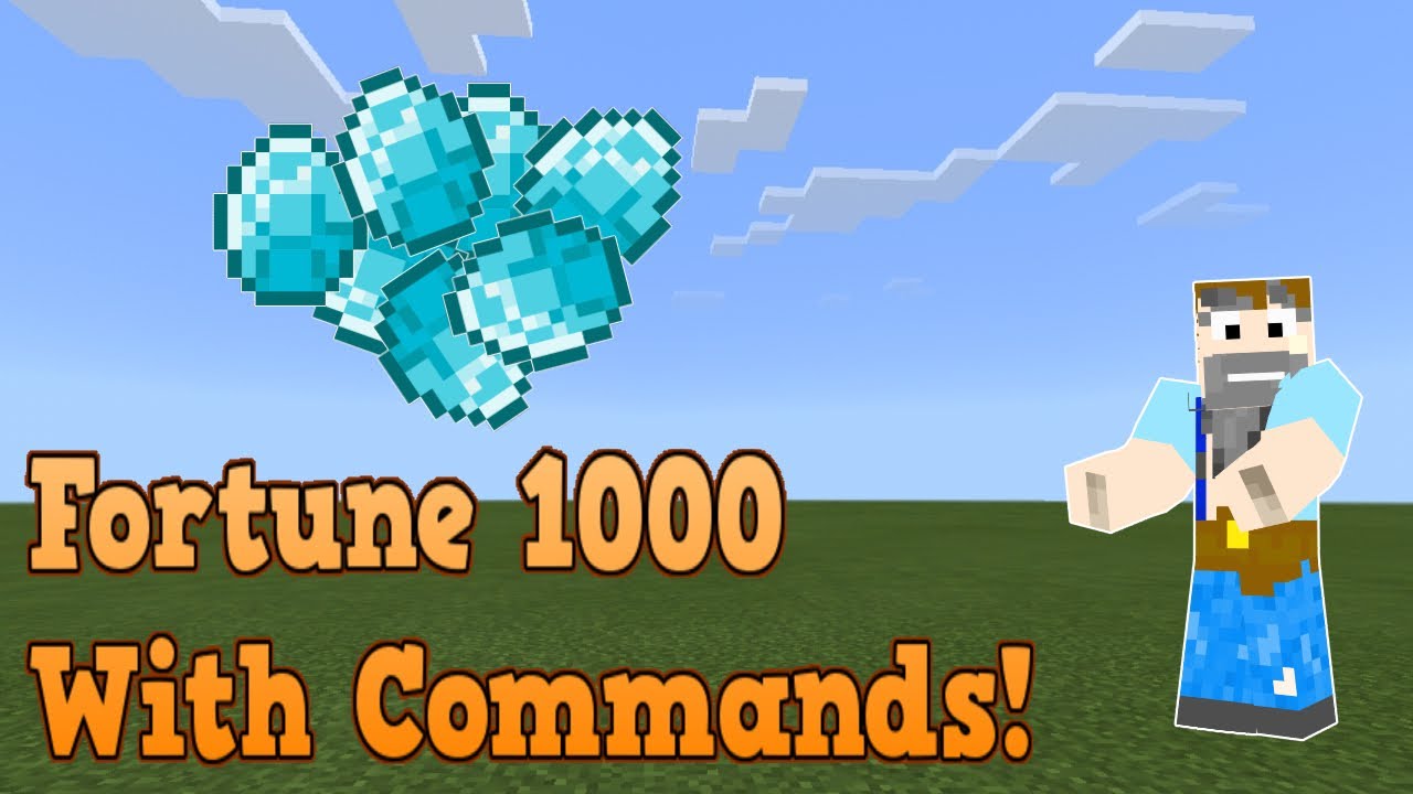 How to get a FORTUNE 1000 pickaxe in Minecraft: Bedrock ...