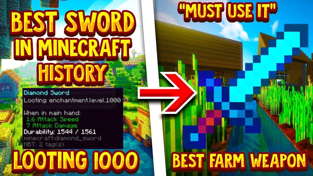 How To Get A Looting 1,000 Sword In Minecraft 1.14! (2019 ...