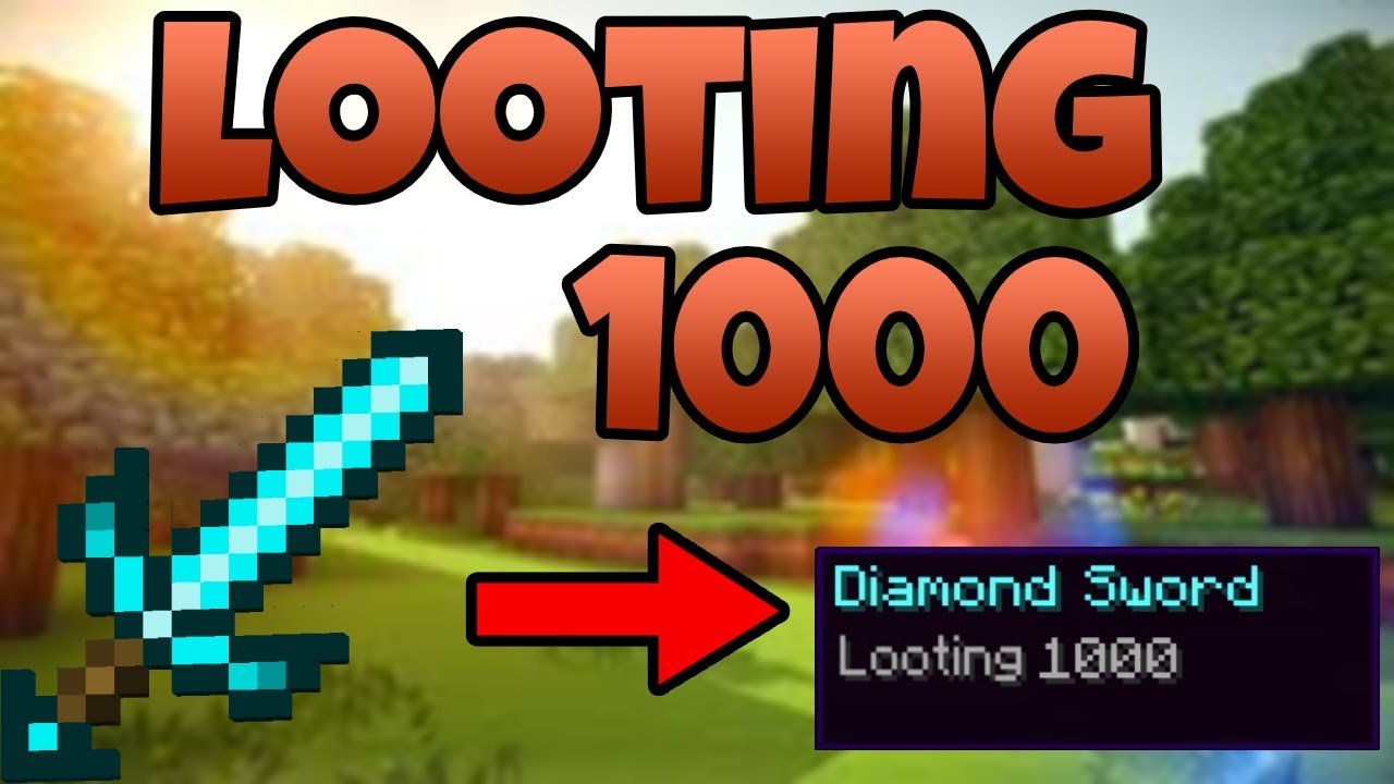 How to get a Looting 1000 sword in minecraft!