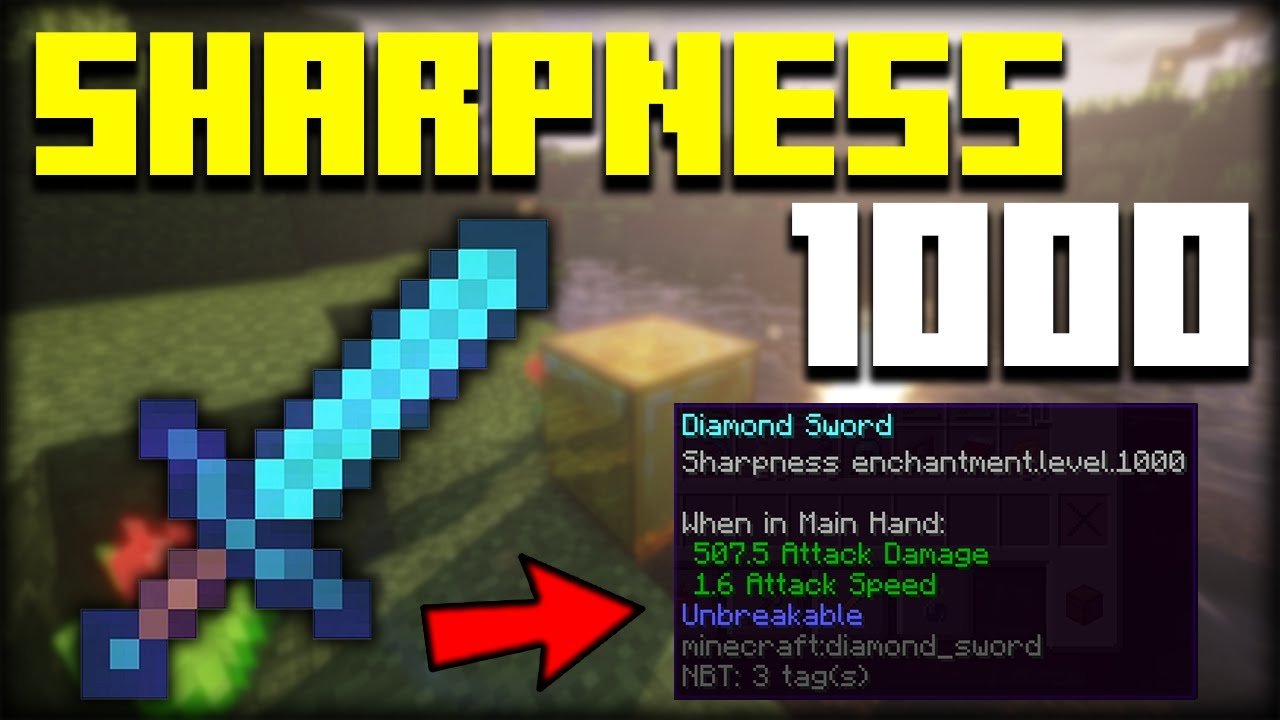 How To Get A Sharpness 1000 Sword In Minecraft 1.16.5! (2021)