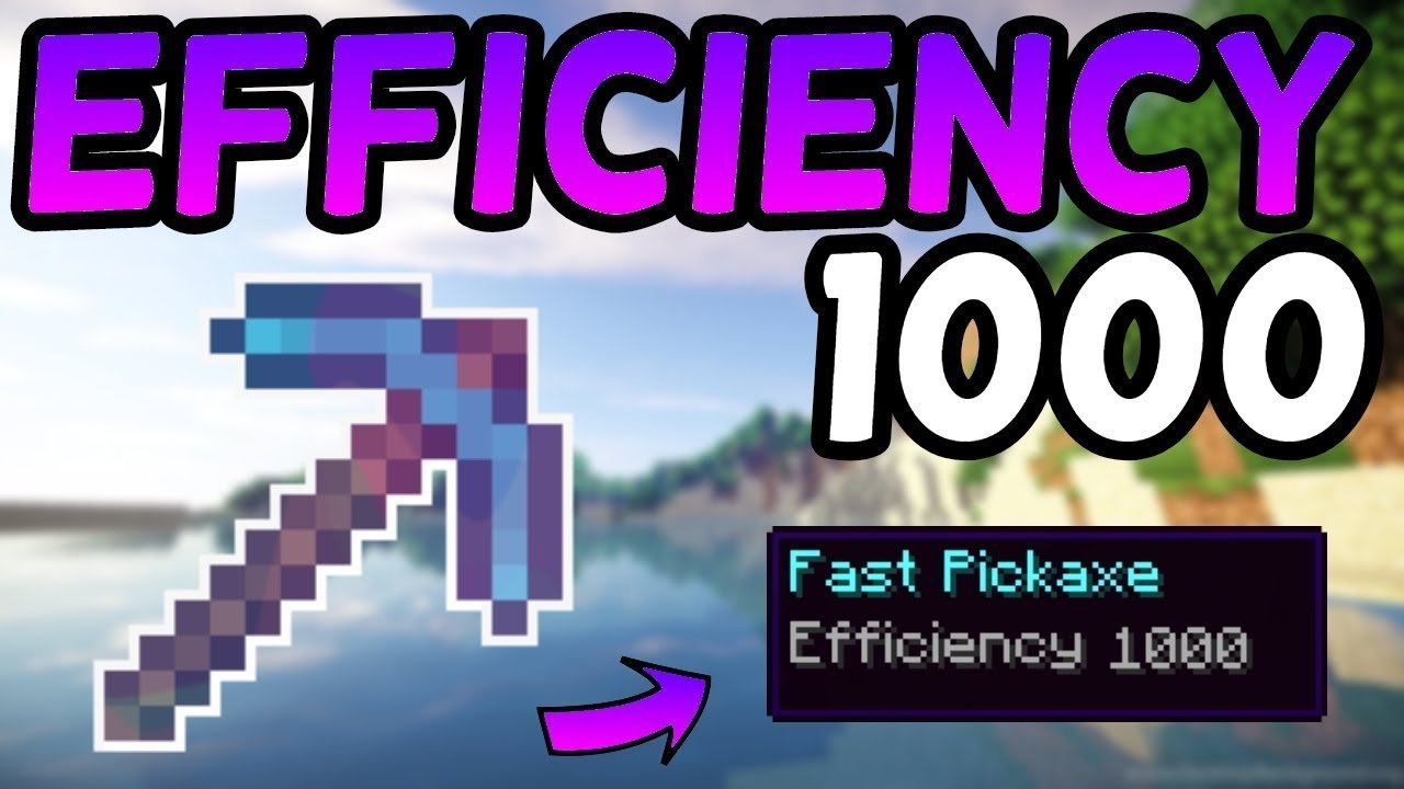 How To Get an Efficiency 1,000 Pickaxe In Minecraft 1.16 ...
