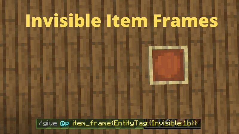 How to get an invisible item frame in Minecraft