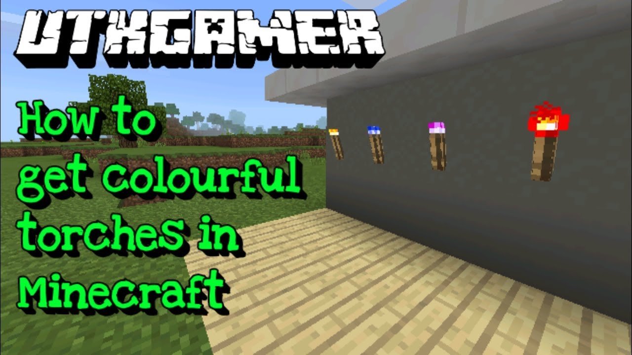How to get colored torches in Minecraft