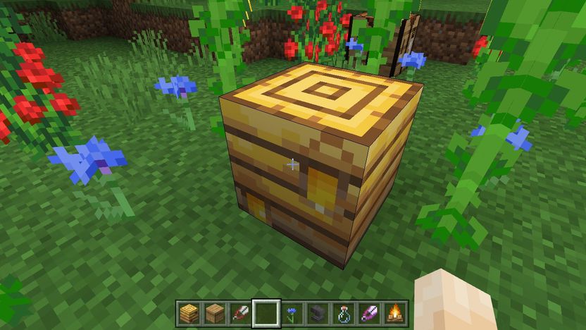 How to Get Honey From a Beehive in Minecraft