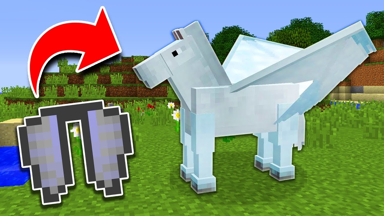 How to Get HORSE WINGS in Minecraft TUTORIAL! (Pocket E ...