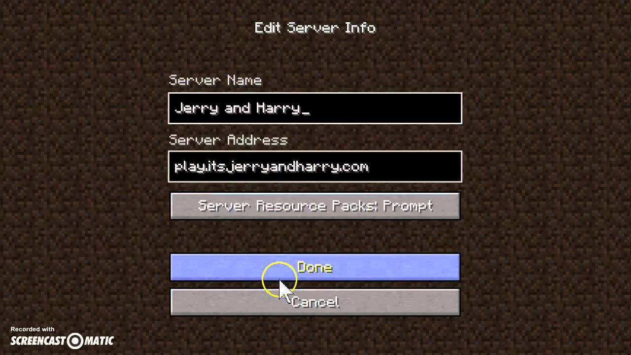 How to get minigame servers on minecraft multiplayer