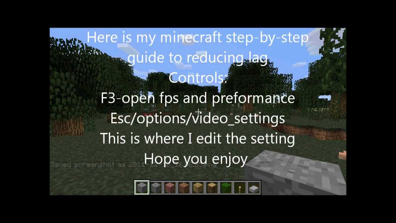 How to get rid of lag in Minecraft! (Full Guide)