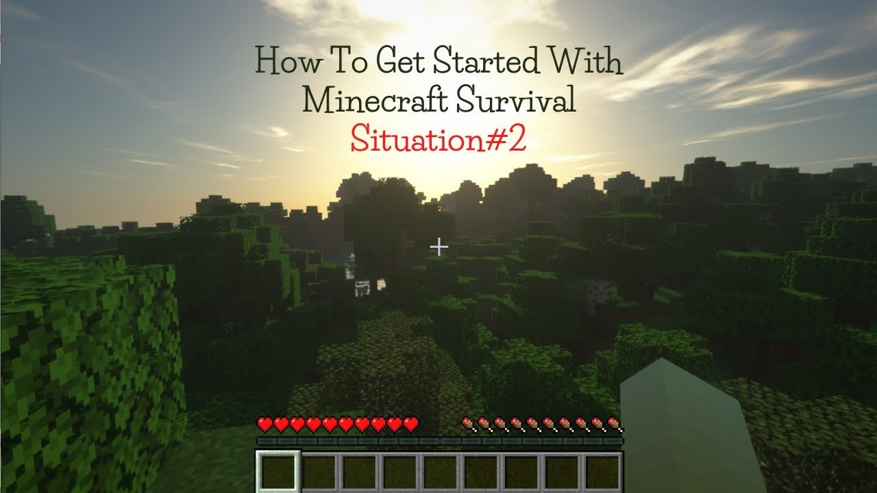 How To Get Started With Minecraft Survival ...Situation#2 ...