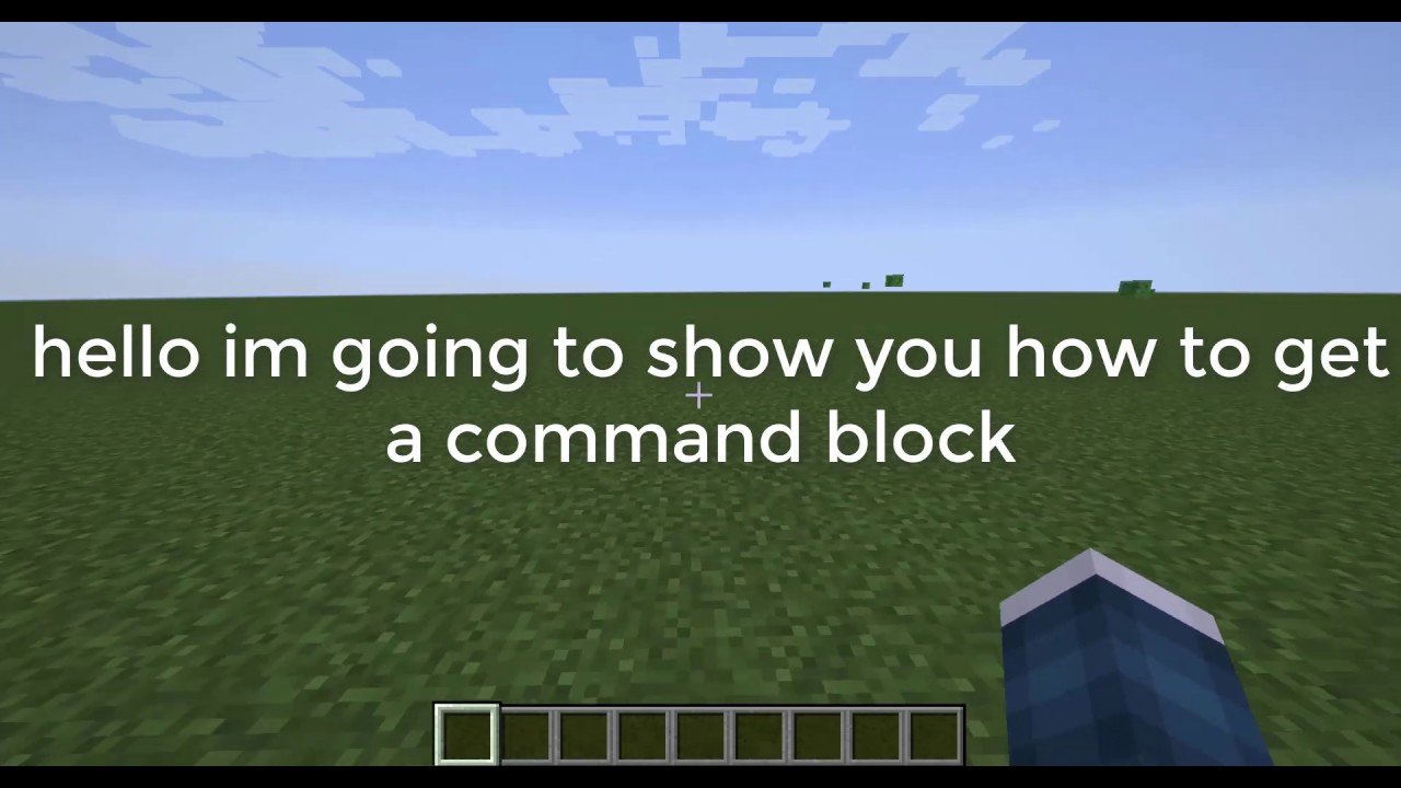 How to give yourself a command block in MineCraft
