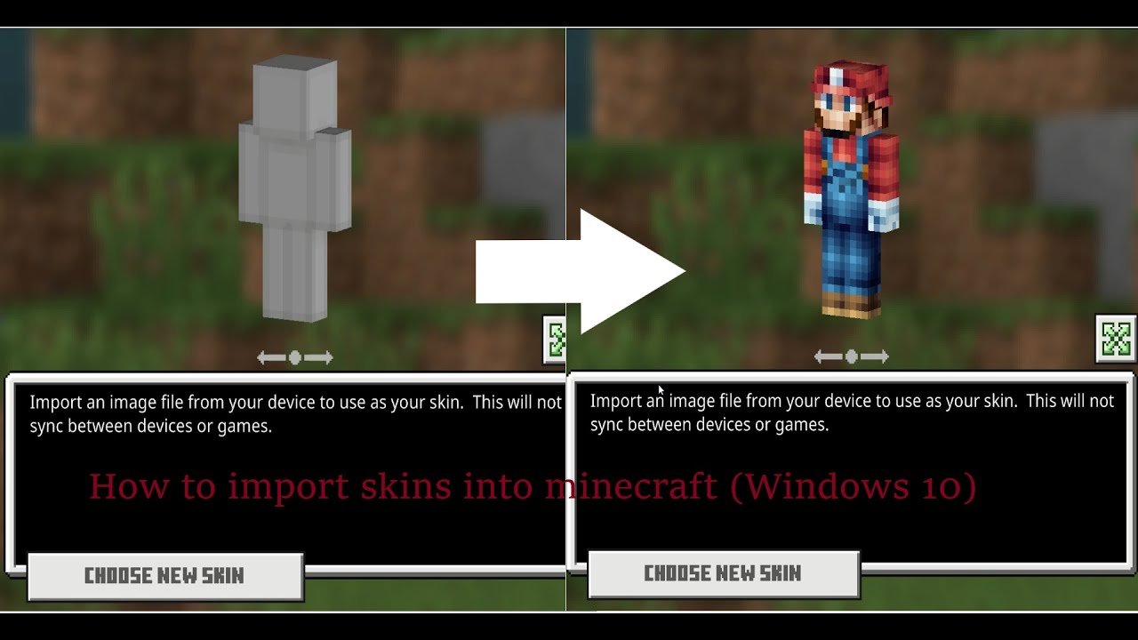 How to import skins into minecraft bedrock (Windows 10 ...