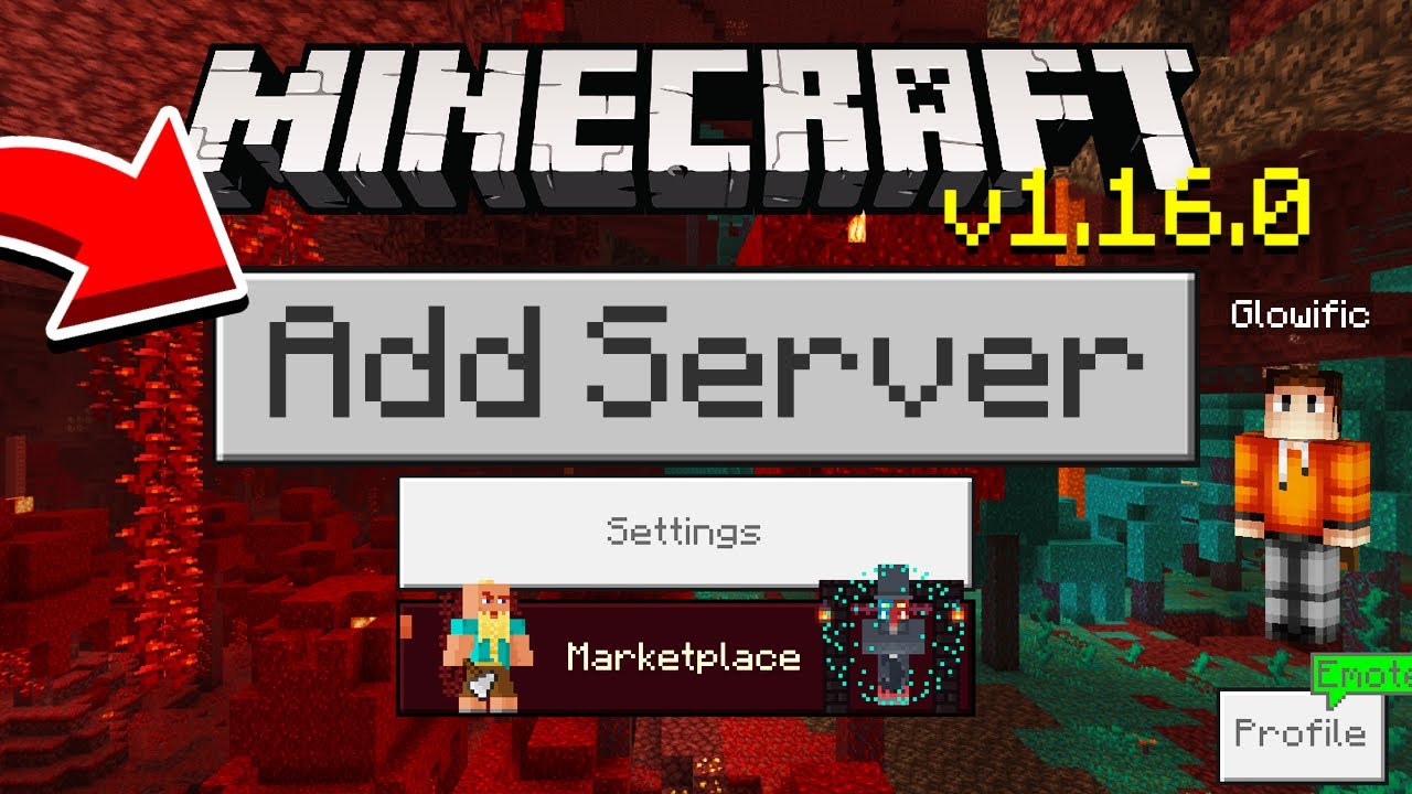 How To Join Multiplayer Servers in Minecraft 1.16.0 ...