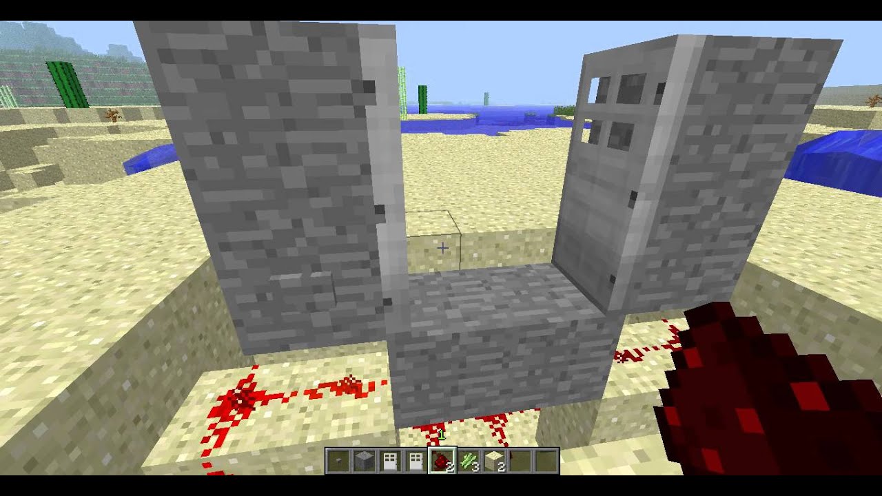 how to make a double switch iron door in minecraft ...