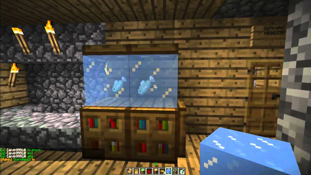 How to make a Fish Tank in Minecraft! [Minecraft Furniture ...