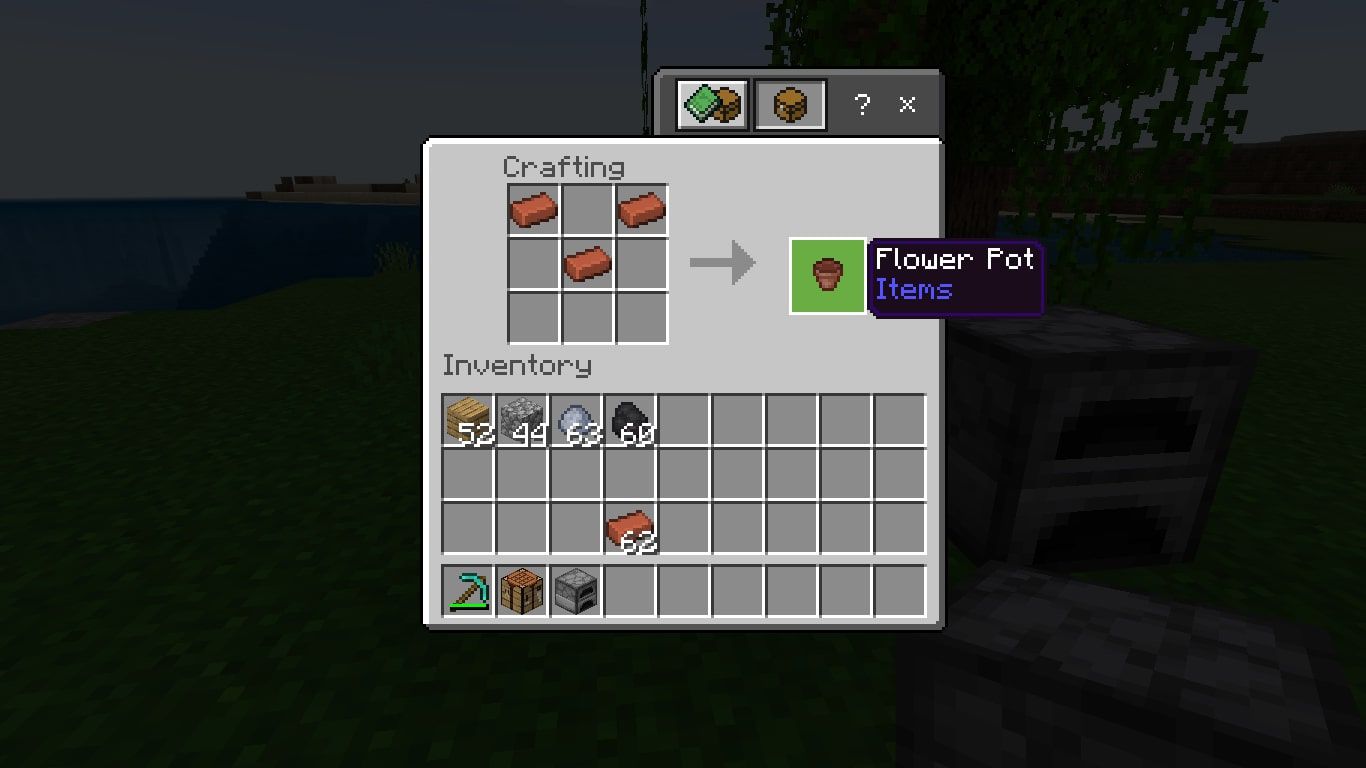 How to Make a Flower Pot in Minecraft